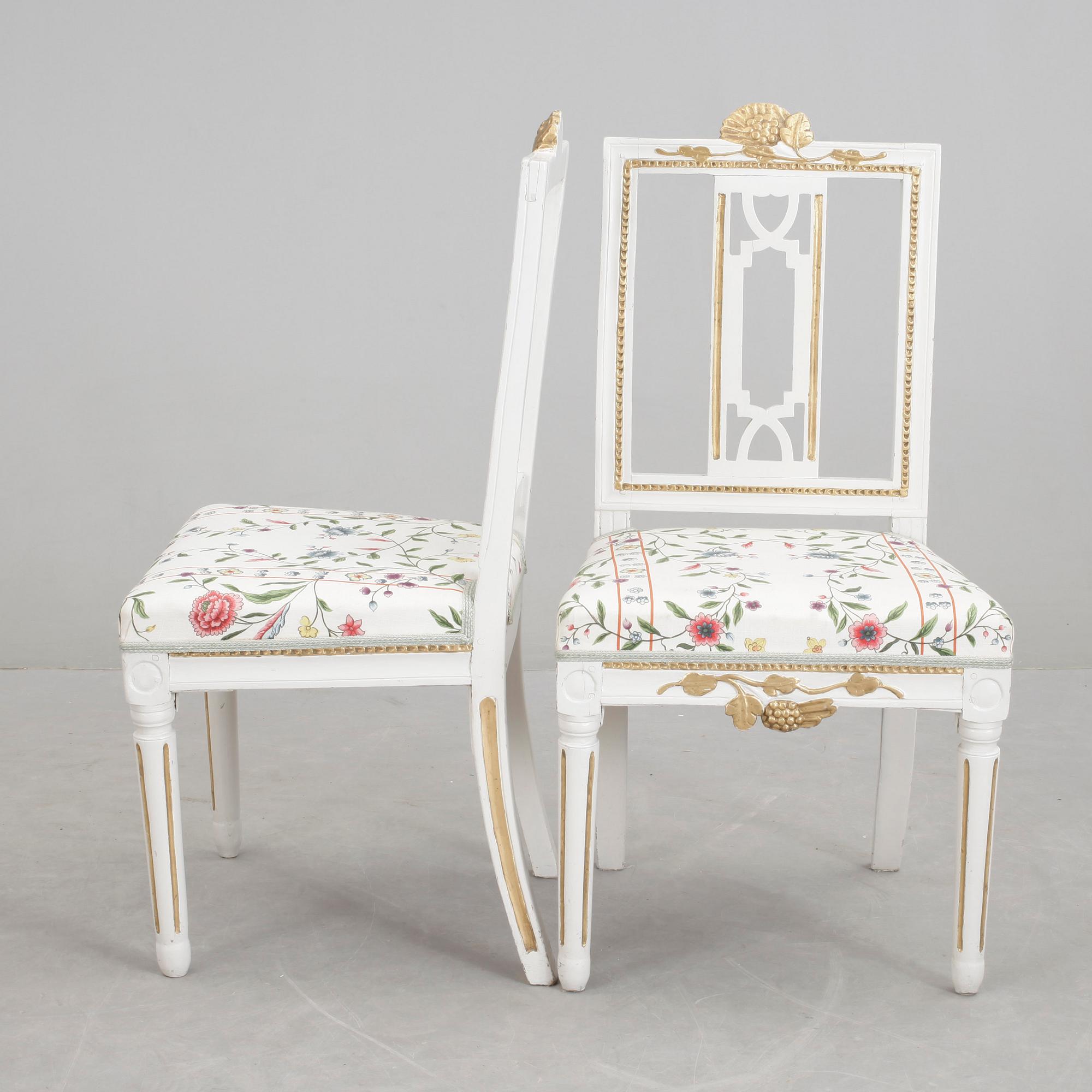 STOLAR, 2 st, sengustavianska, Lindome, omkring 1800.