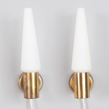 A pair of wall lights, mid 20th Century.