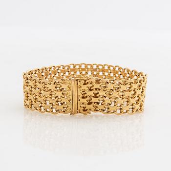 Armband  X-länk 18K guld Mary Kvoch Stockholm 1958.