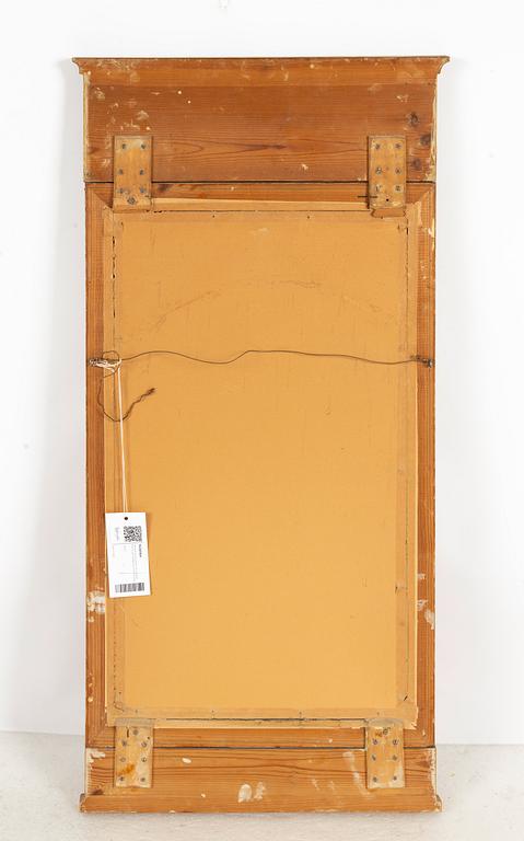 A Gustavian style mirror, mid 20th century.