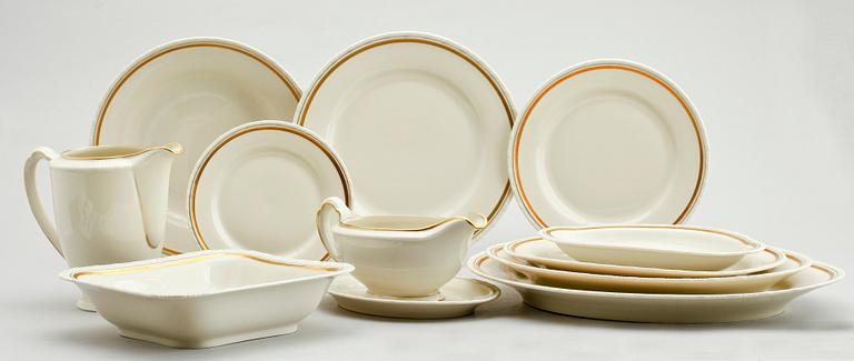 MATSERVIS, 58 delar, porslin, Hackefors, 1900-talets mitt.