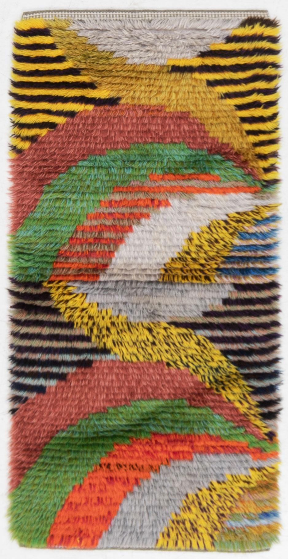 Ryamatta, 1900-talets mitt, ca 118 x 55 cm.