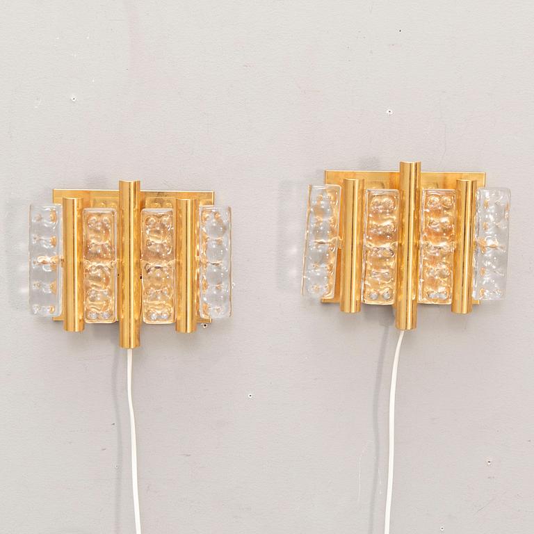 A pair of Hans-Agne Jakobsson wall lamps Markaryd second half of the 20th century.