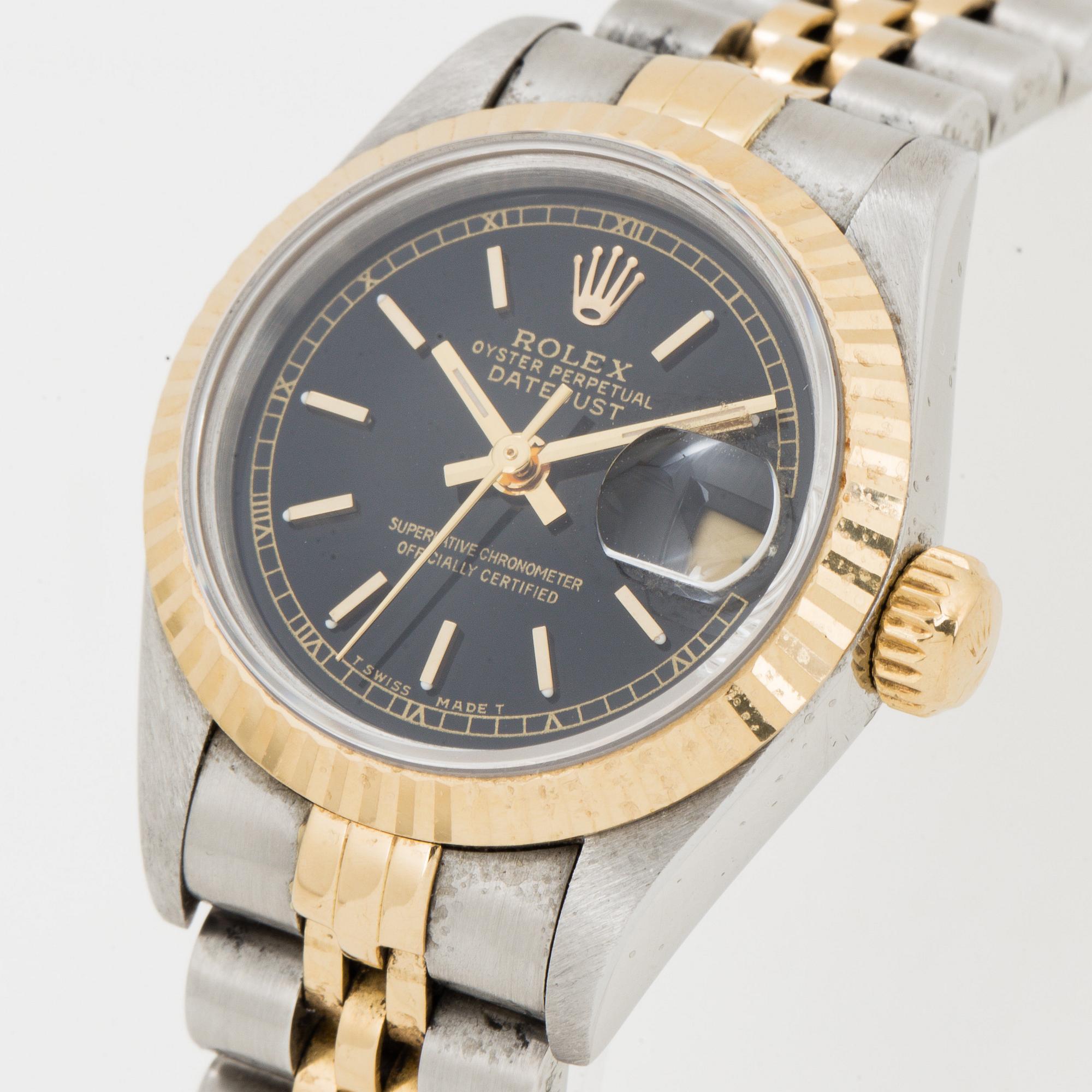 ROLEX, Oyster Perpetual, Datejust, Chronometer, wristwatch, 26 mm,