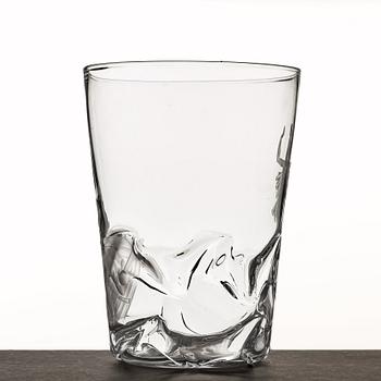 Vicke Lindstrand, vas, "Kristus stillar stormen", Orrefors 1935, modell 1385, gravör Arthur Diessner.