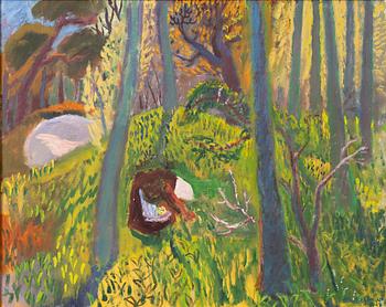 Bo Beskow, Woman in a glade.