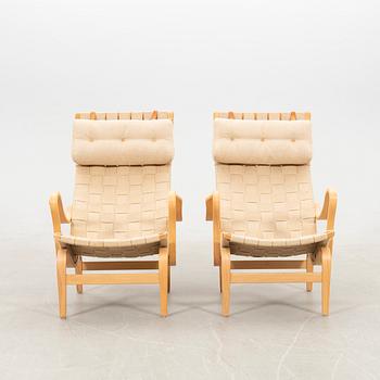 Bruno Mathsson, armchairs 1 pair, "Pernilla", for DUX late 20th century/21st century.