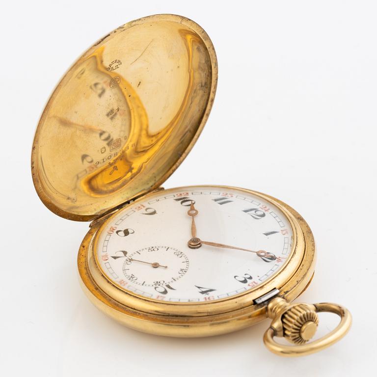 Pocket watch, hunter, 51.5 mm.