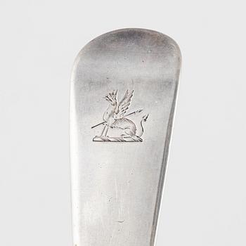 Cutlery service parts, 50 pcs, silver, London, England, 19th century.