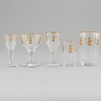 A Kosta 'Lagergren' glass service. (65 pieces).