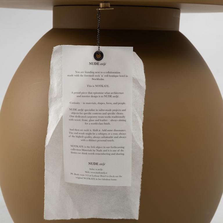 Eva-Lotta Axelsson, a 'Notkate' side table by Nude Ateljé.