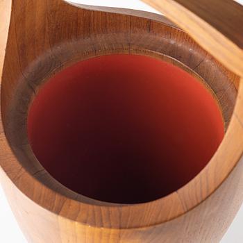 Jens Quistgaard, a 'Congo' teak ice bucket, Denmark, 1960's.