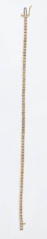 BRACELET, set with brilliant cut diamonds, app.tot. 2.25 cts.