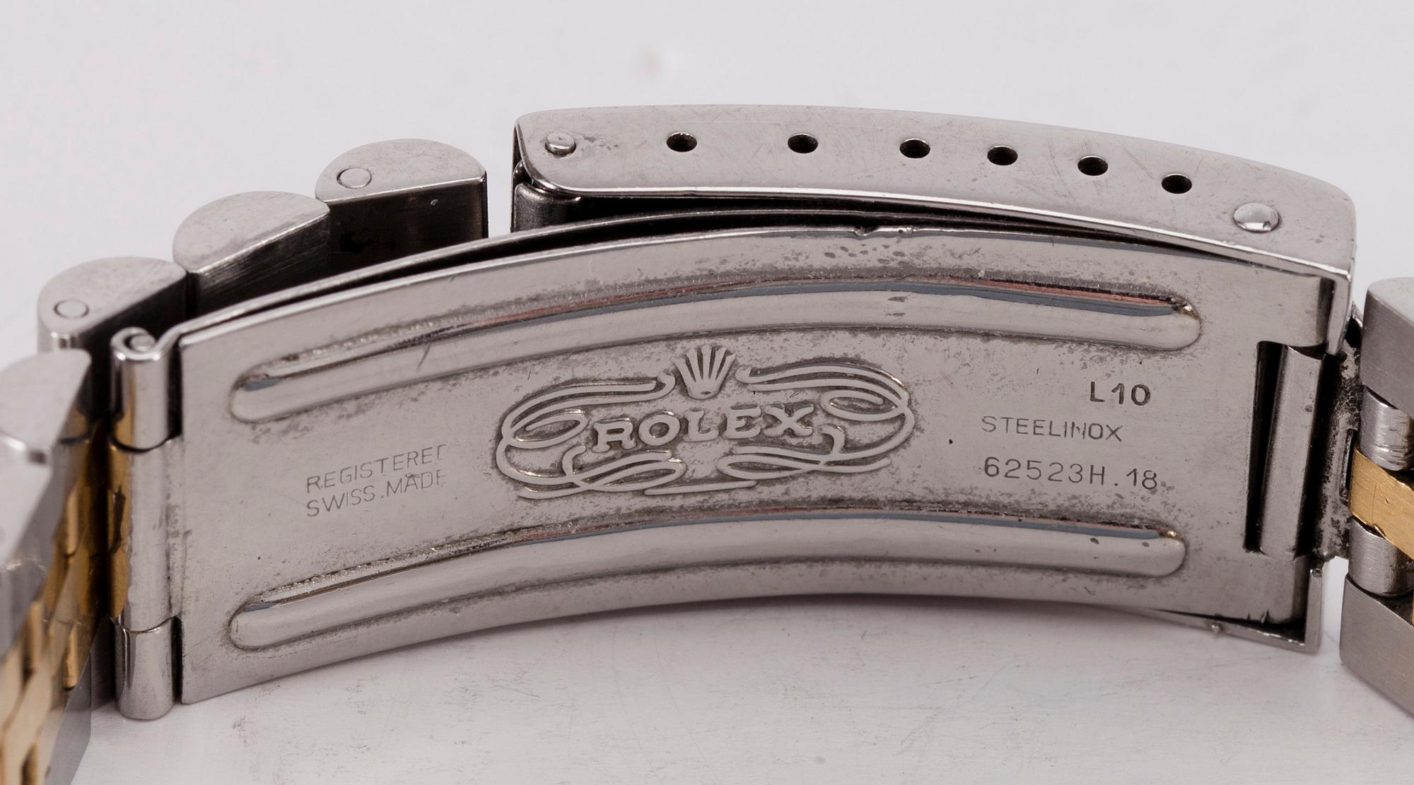 ARMBANDSUR, Rolex Oyster Perpetual Datejust , stål och guld. 1980-tal. Originallåda.