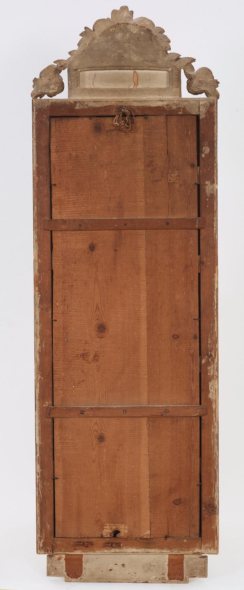 SPEGEL, av Nils Meunier (mästare i Stockholm 1754-1797). Gustaviansk.