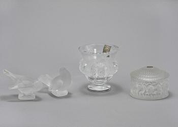 PARTI GLAS, 4 delar, Lalique, Frankrike, 1900-talets andra hälft.