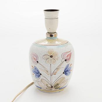 Toini Muona, a stoneware table lamp, signed TM Arabia.