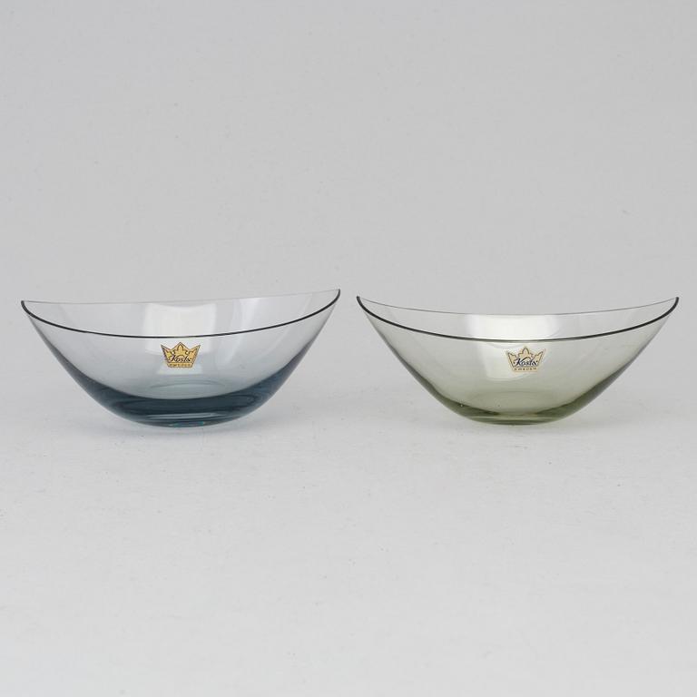 Ten glass bowls by Kosta, mid 20th century.