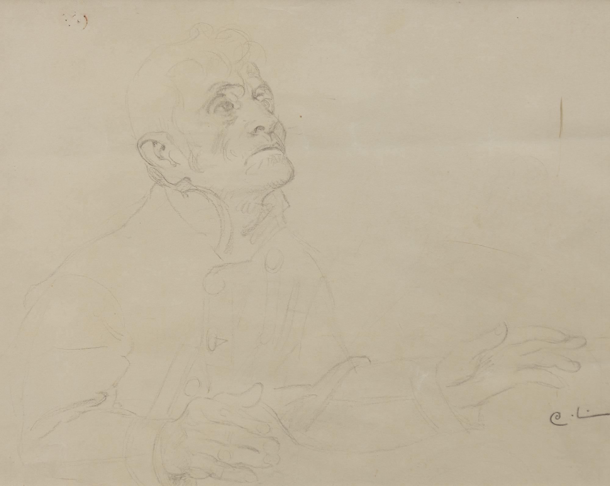 Carl Larsson, "Trollkarlen" - Study for Midvinterblot.