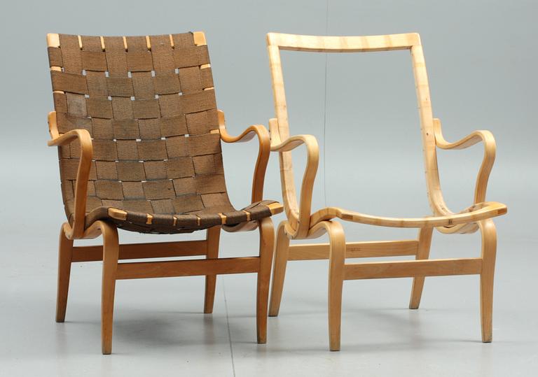 KARMSTOL, "Eva", Bruno Mathsson, Karl Mathsson, 1941 samt KARMSTOLSSKAL.