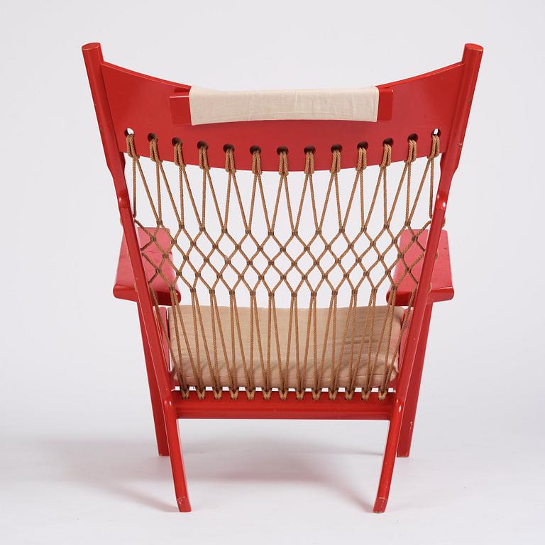 Hans J. Wegner, "The Web Chair", model "JH 719", Johannes Hansen, Denmark, post 1968.
