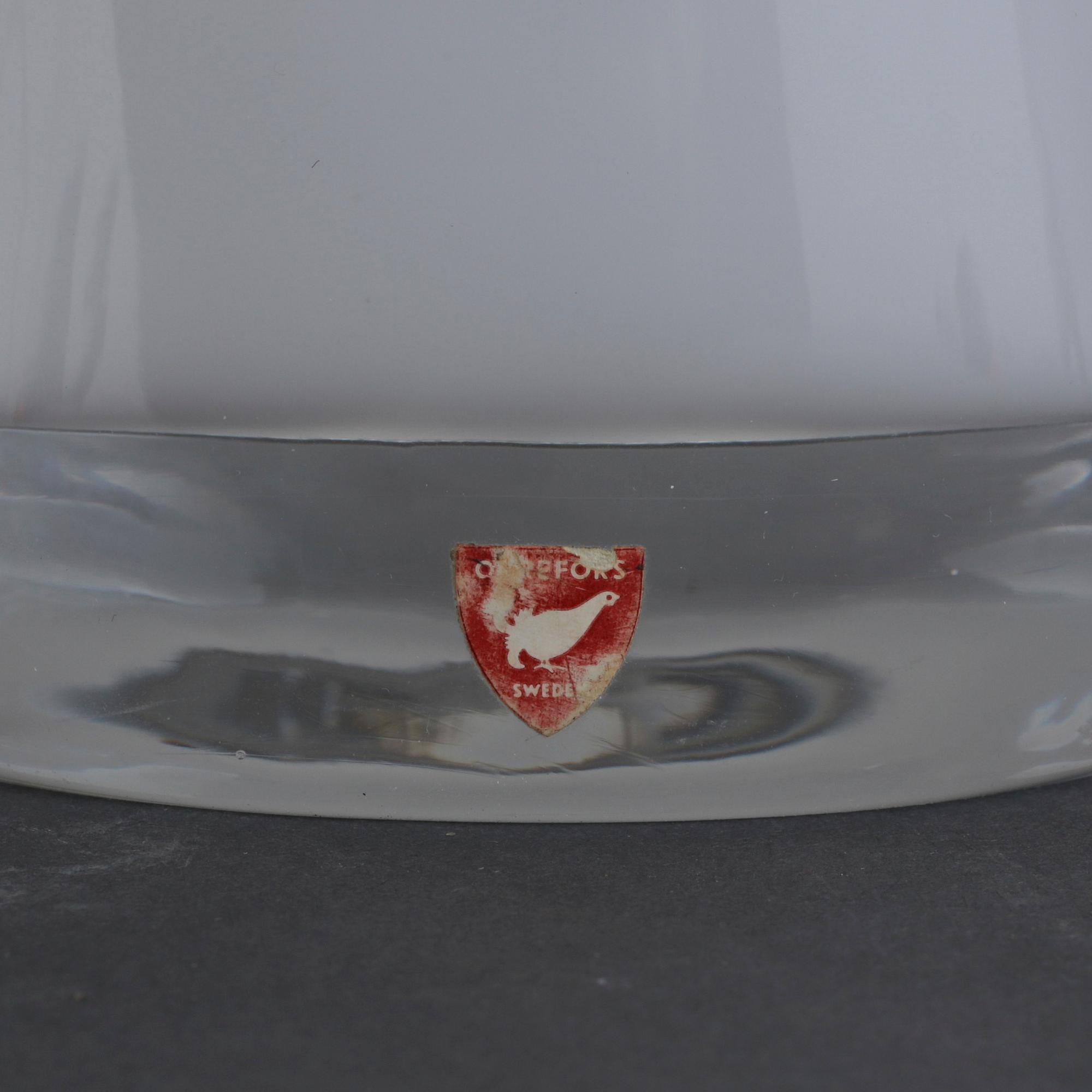 BORDSLAMPA, Carl Fagerlund, Orrefors, 1900-talets andra hälft.