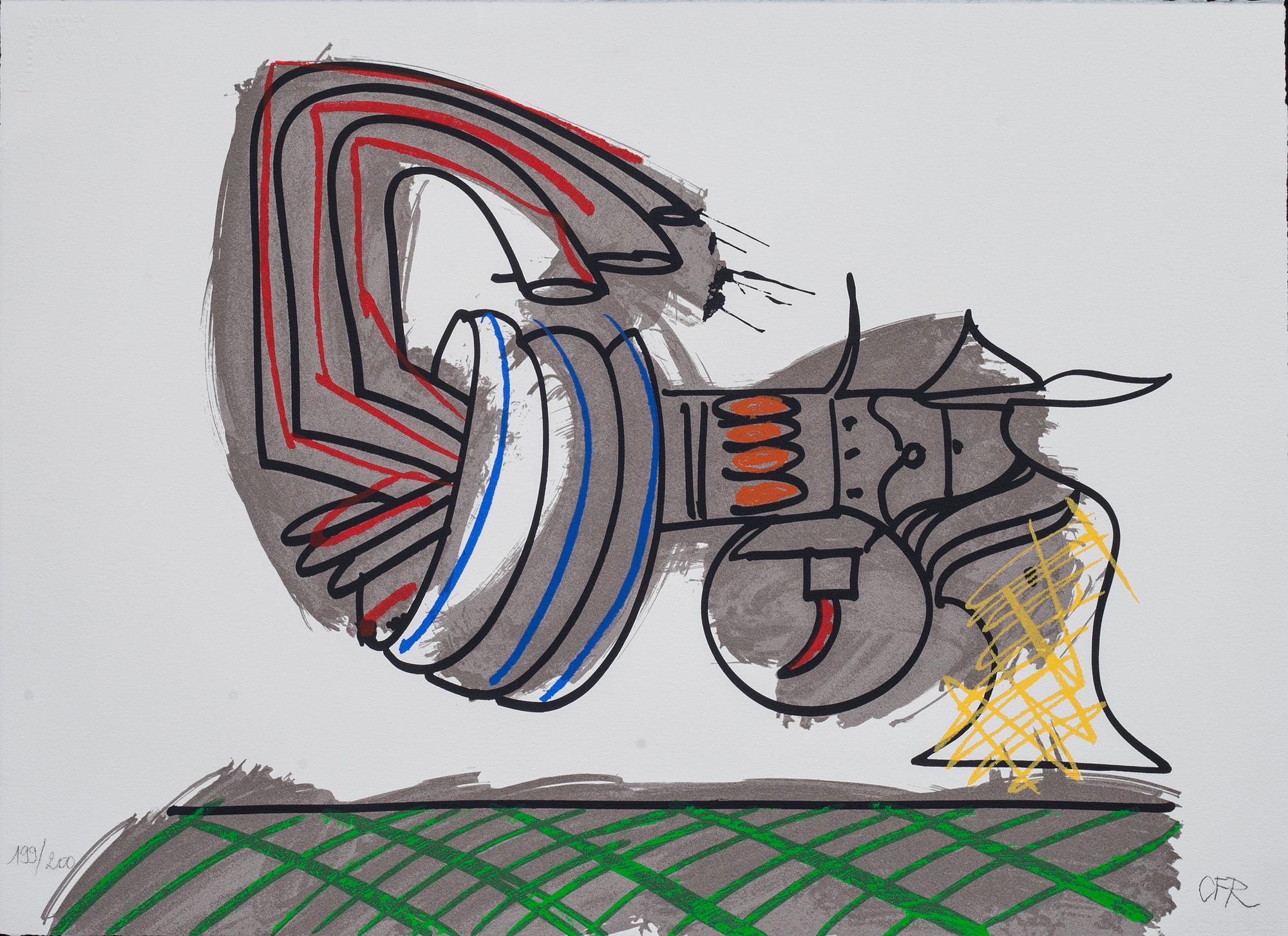 CARL FREDRIK REUTERSWÄRD, färgserigrafi, signerad och numrerad 199/200.