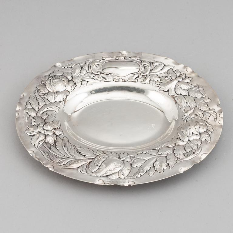 A silver dish, GAB, Stockholm 1948.