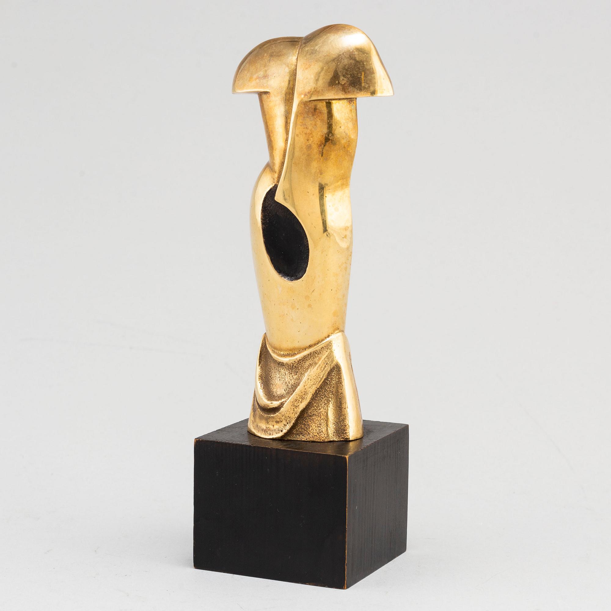 CHRISTIAN BERG, skulptur i brons signerad C.B.