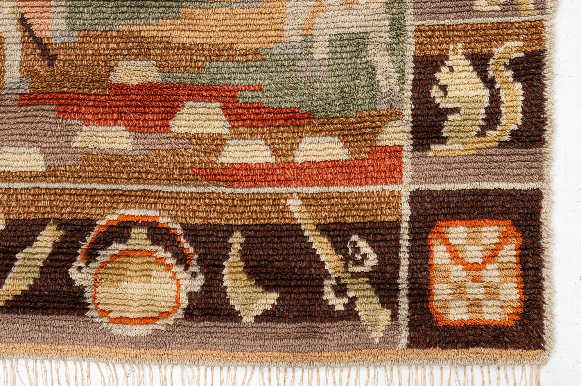 Matta, rya, Sverige/Finland, ca 166 x 126 cm.