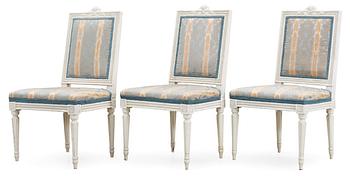 472. Three Gustavian 18th Century chairs.