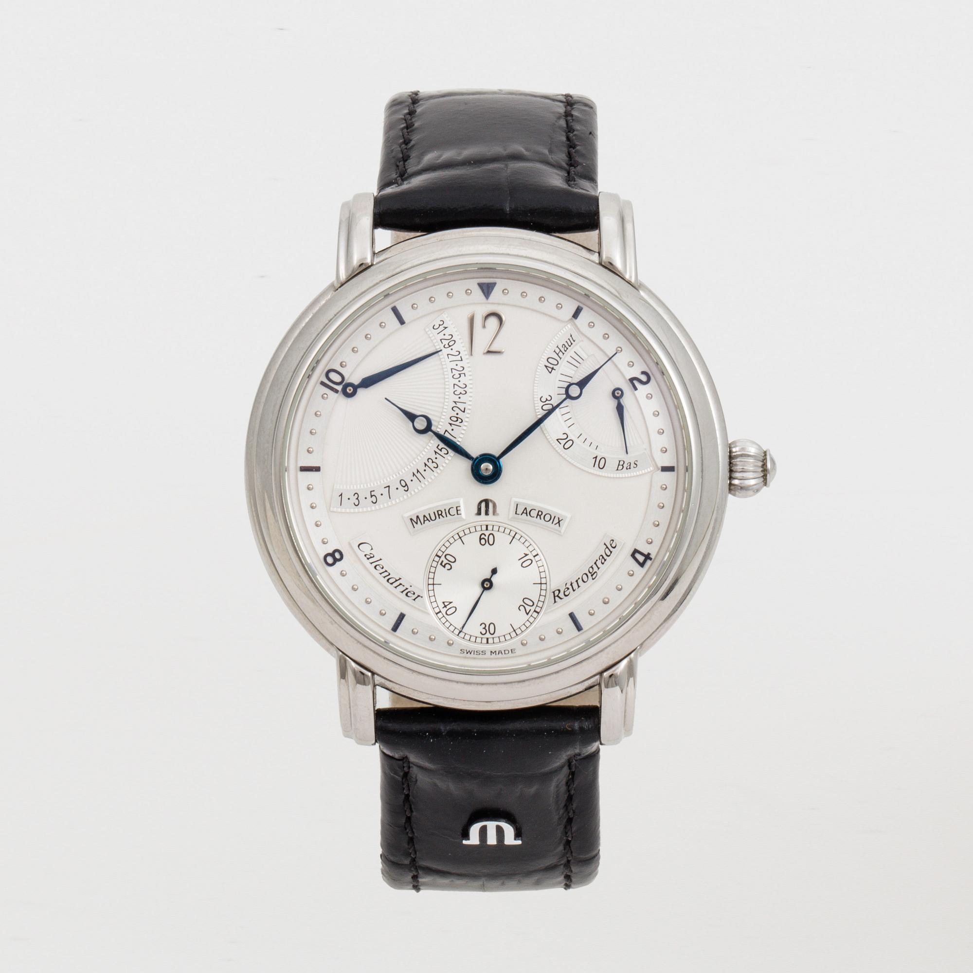 MAURICE LACROIX, Masterpiece, Calendrier Rétrograde, wristwatch, 43,5 mm,