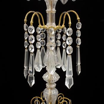 A chandelier, late 19th century.