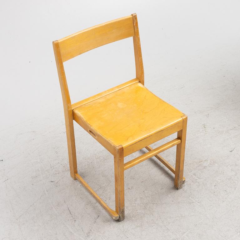 Chairs, 6 pcs, known as "Orchestra Chair", assembled by Monteringsfabriken Dala-Järna.