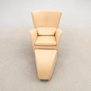 Fåtölj med fotpall, Jess Design, 2000-tal.