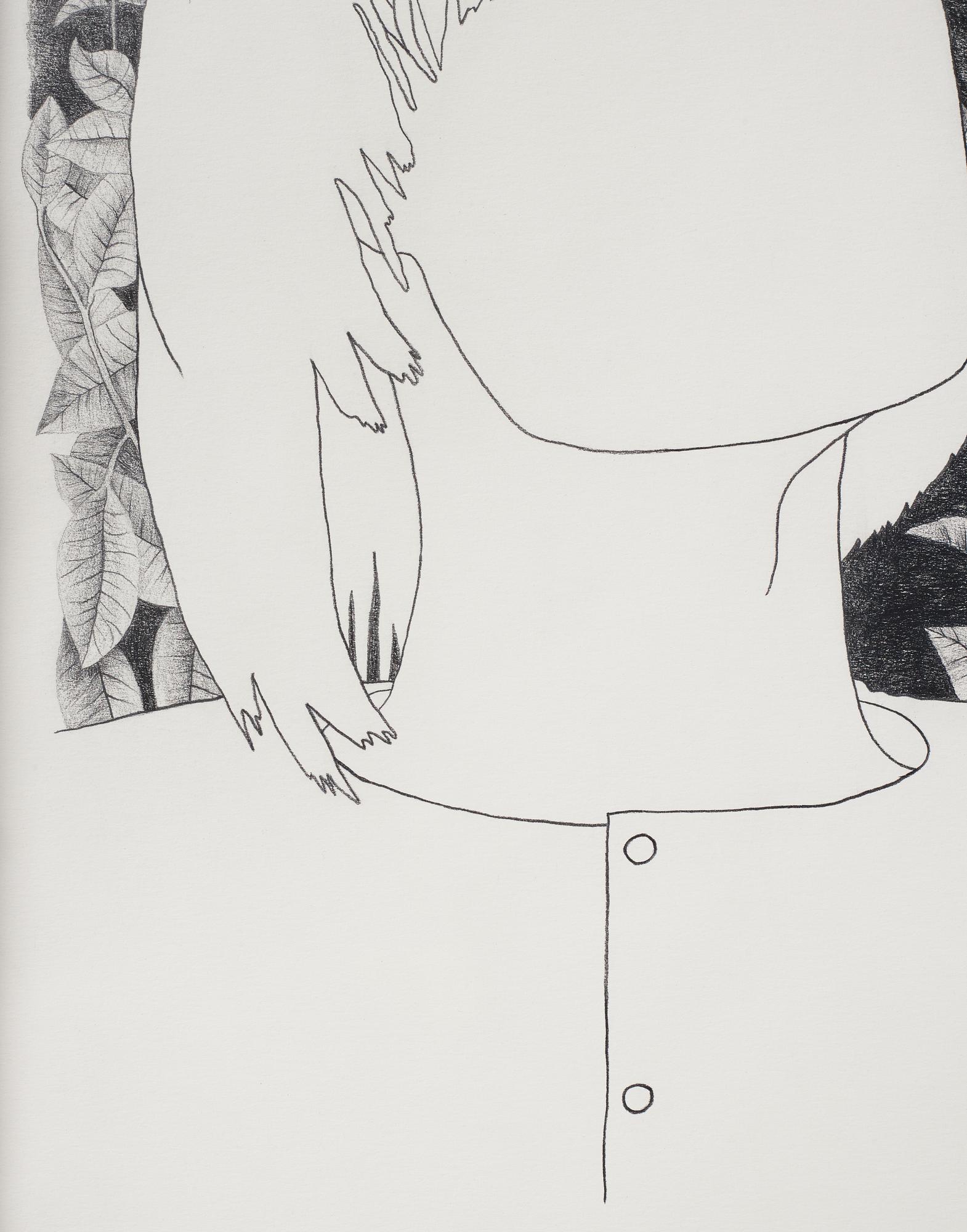 Maria Finn, blyerts på papper, utförd 1999.