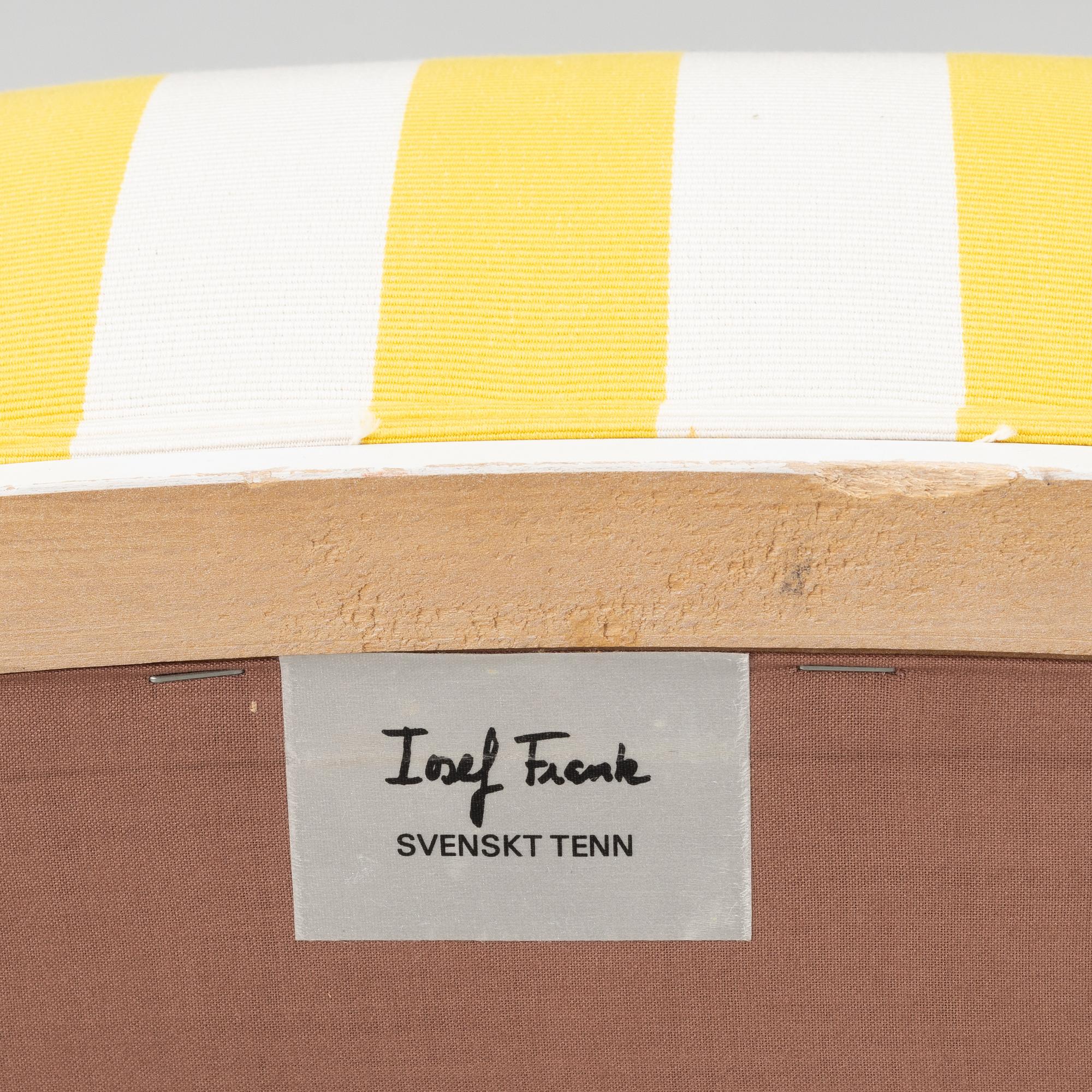 Josef Frank, a pair of model 969 arm chairs. Firma Svenskt Tenn.