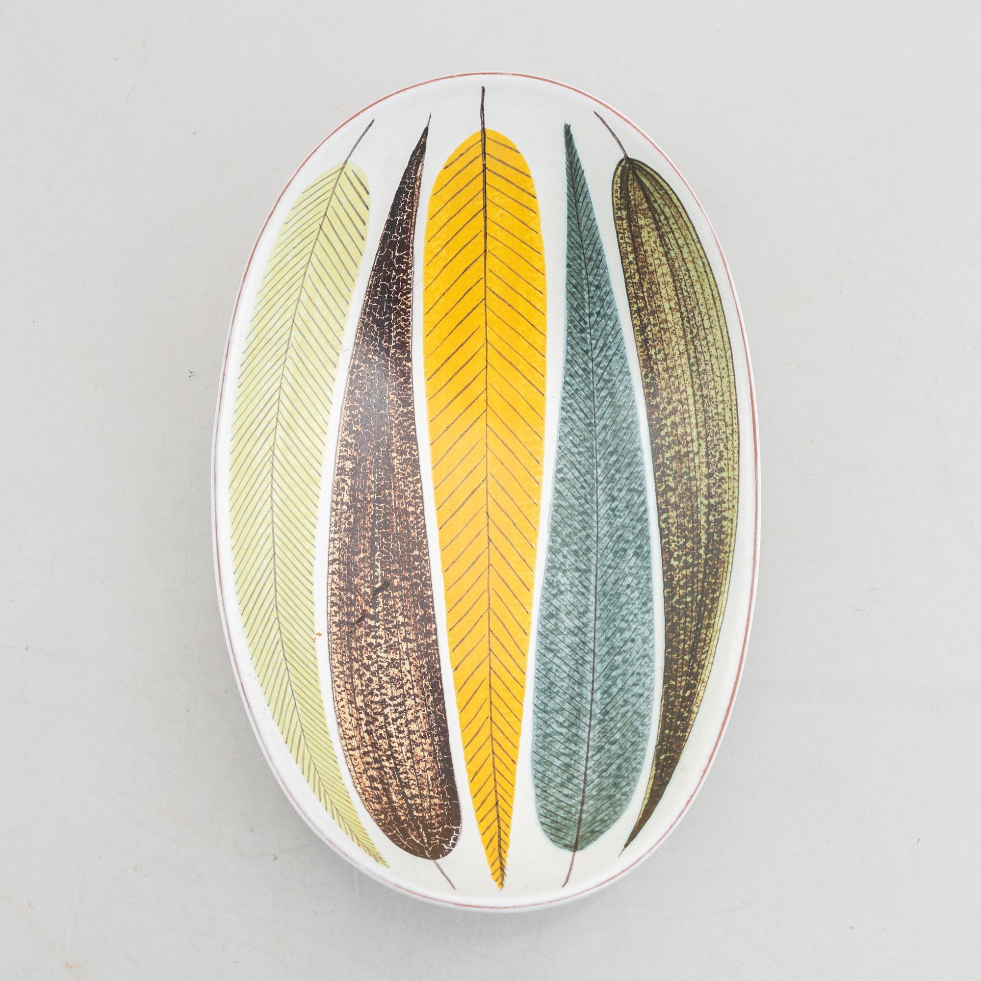 Stig Lindberg, a faience bowl, Gustavsbergs studio 1940's/50's.