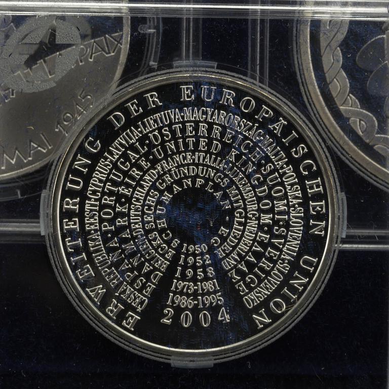MINNESMYNT, 12, st, silver "Europa" Officiella Europamynt.