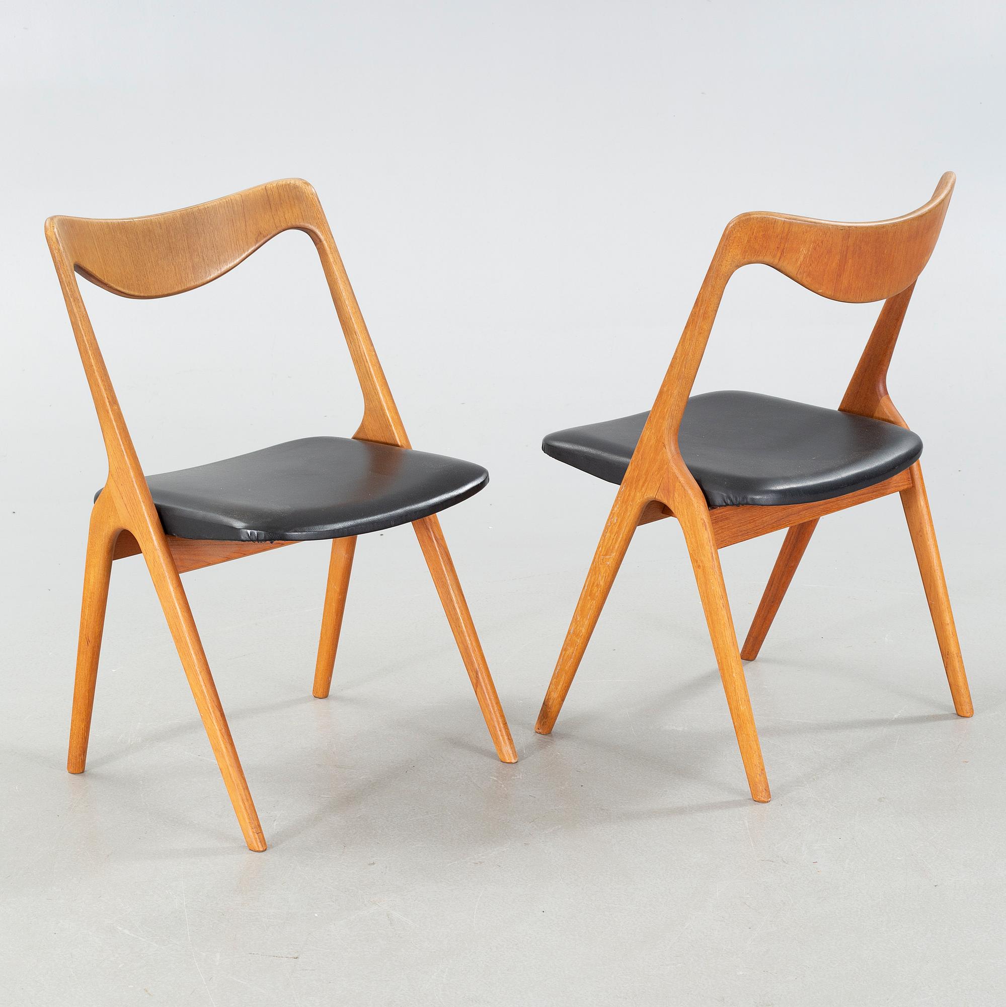 ALBIN JOHANSSON, STOLAR 4 st, Albin Johansson & Söner, Hyssna, 1950/1960-tal.