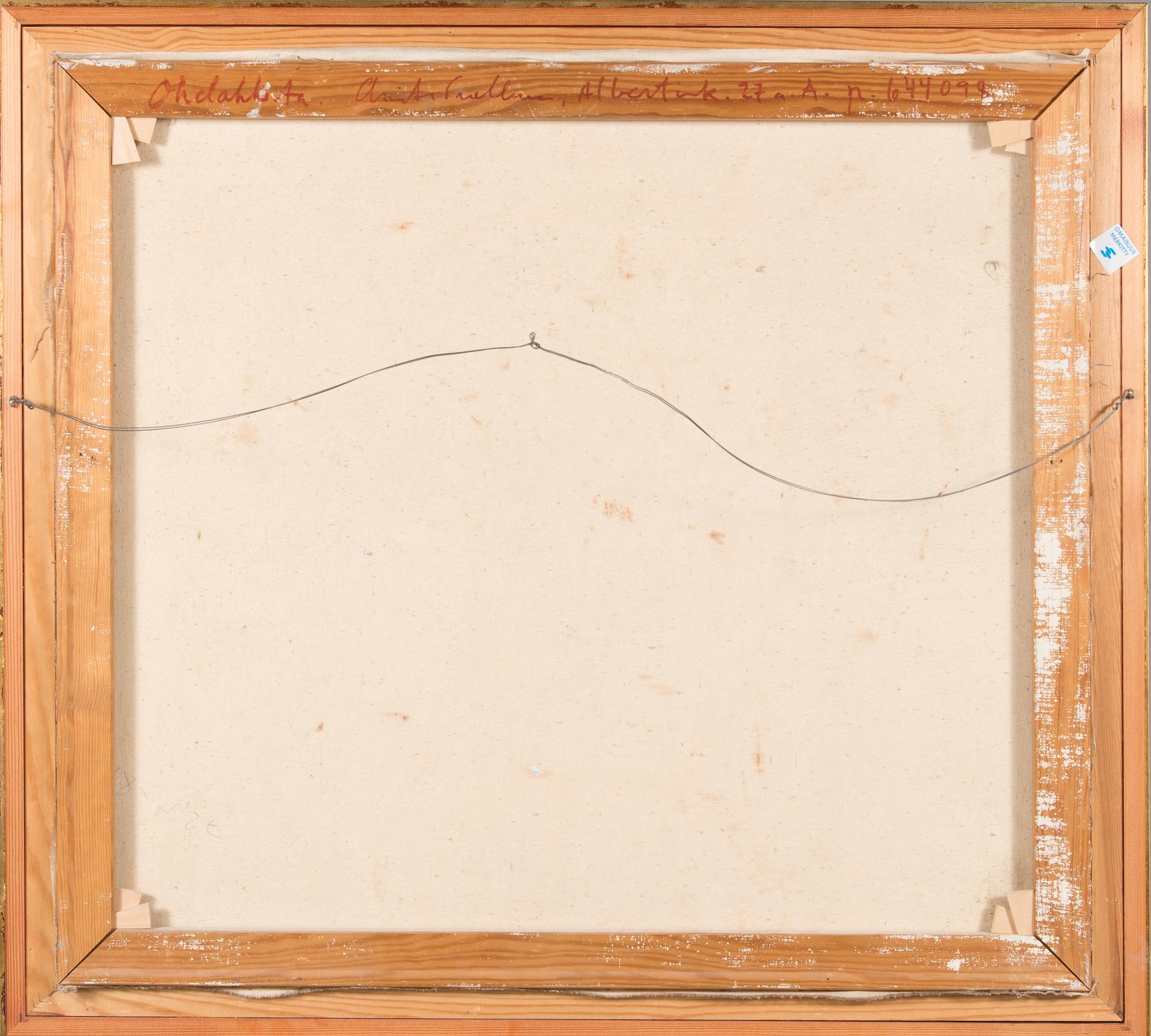 Anita Snellman, oil on canvas, signed and dated -66.