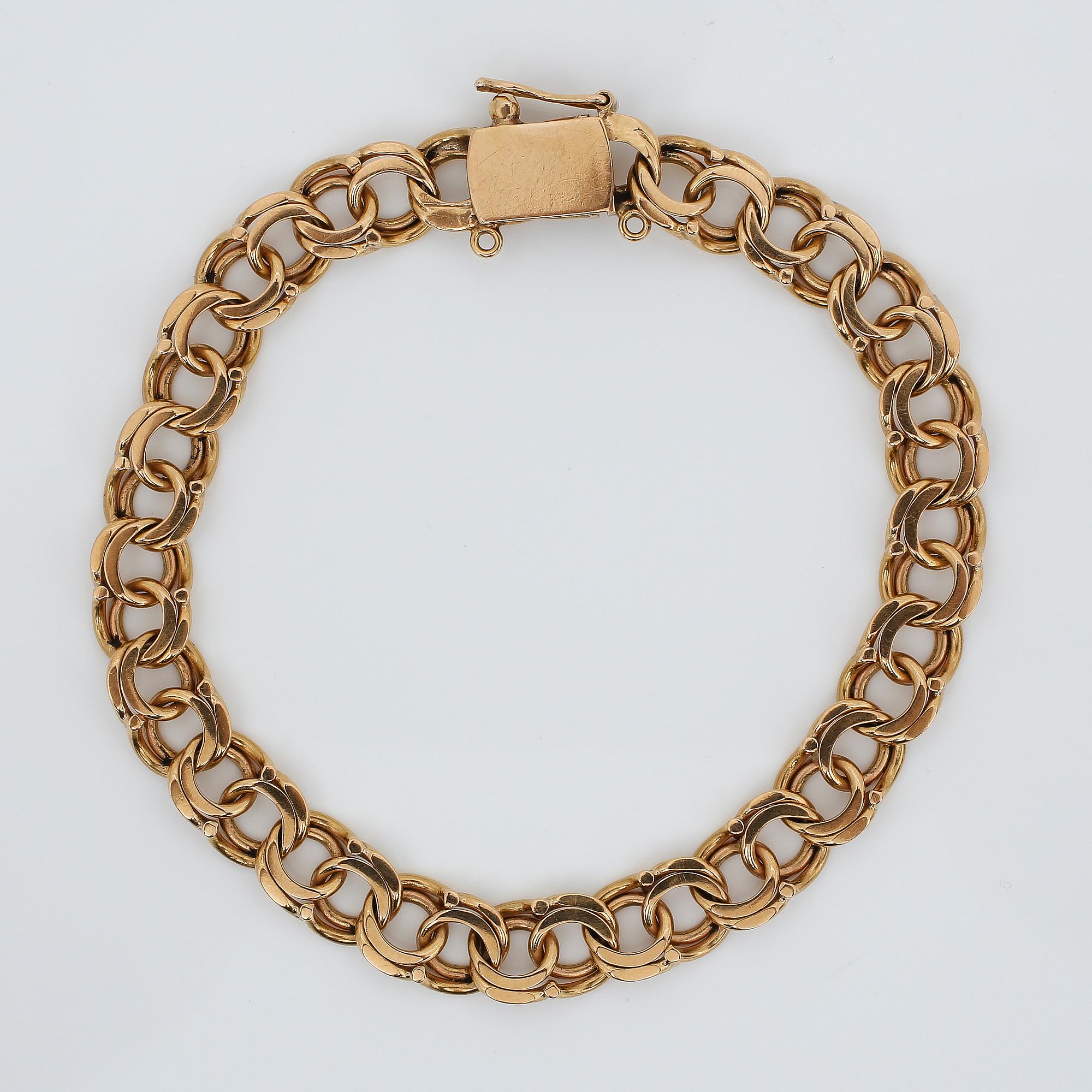ARMBAND, 18K guld. Vikt ca 21,95 g.