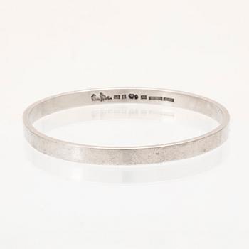 A silver bracelet by Wiwen Nilsson, Lund 1963.