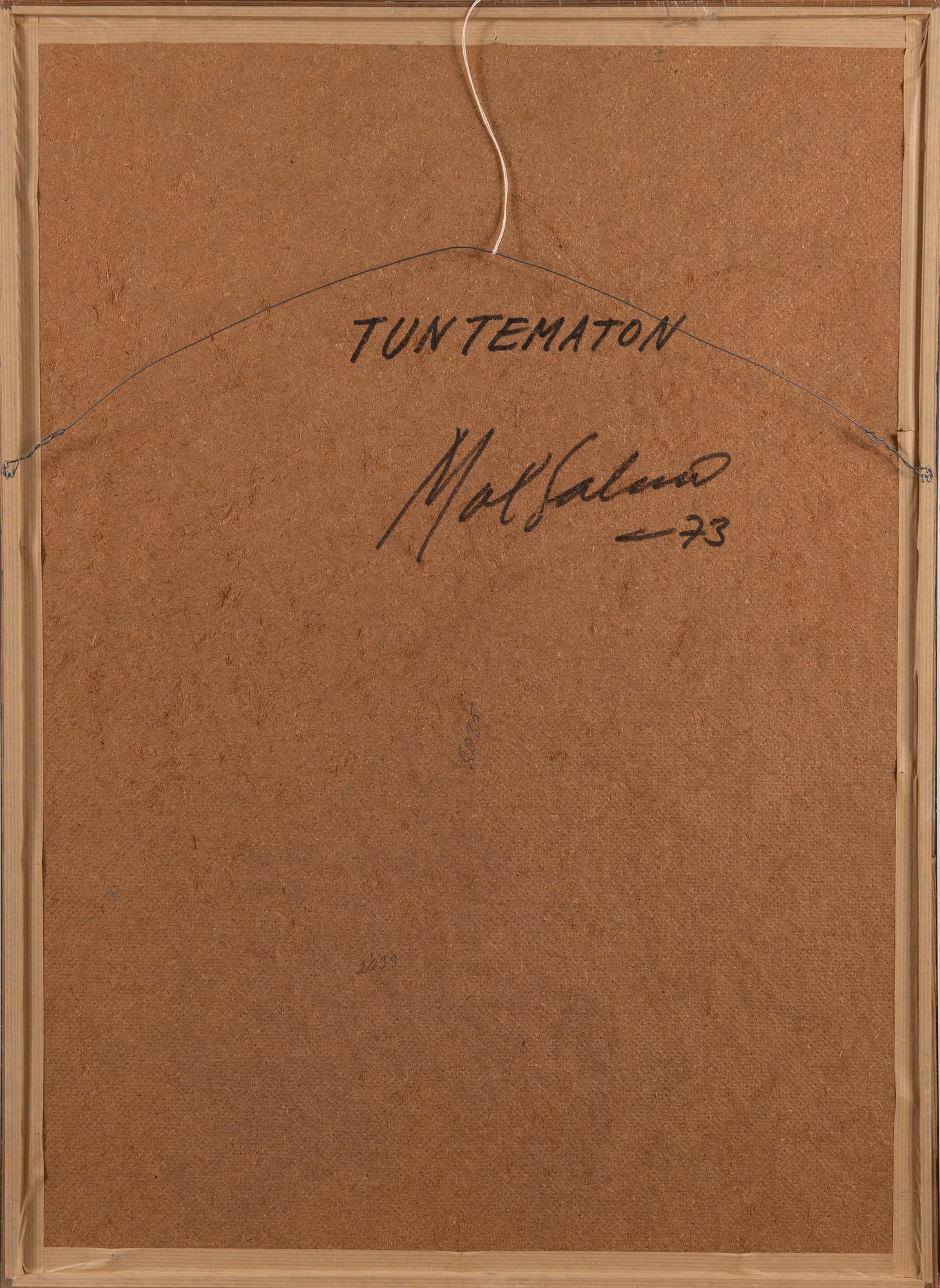 MAX SALMI, olja på masonit, signed and dated -73.