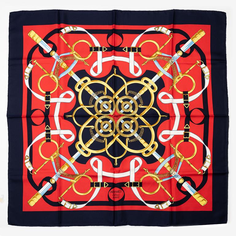 Hermès, scarf, "Eperon d'Or".