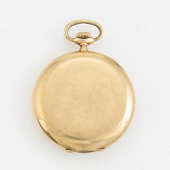 Perfecta, pocket watch, 14K gold, 51,5 mm.