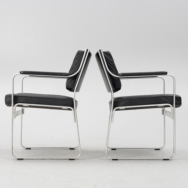 Karl Erik Ekselius, a pair of "Mondo" armchairs, JOC Möbel, late 20th century.
