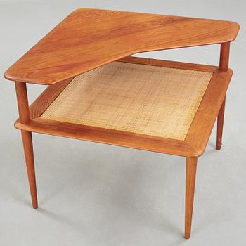 A set of two Danish 'Minerva' sofas with a table for France & Daverkosen.