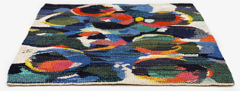 Barbro Sprinchorn, a textile, 'Mörk frukt', tapestry weave, c. 45 x 38 cm, signerad S.