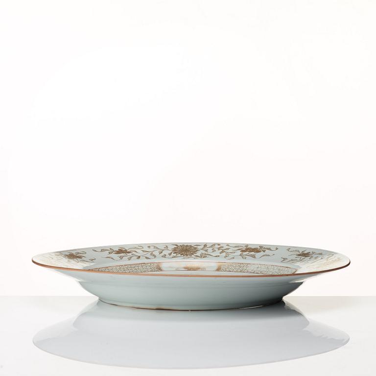 Fat, kompaniporslin. Qingdynastin, Qianlong (1736-95).